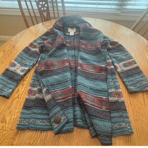 Cripple Creek Tapestry Blanket Hooded Cardigan